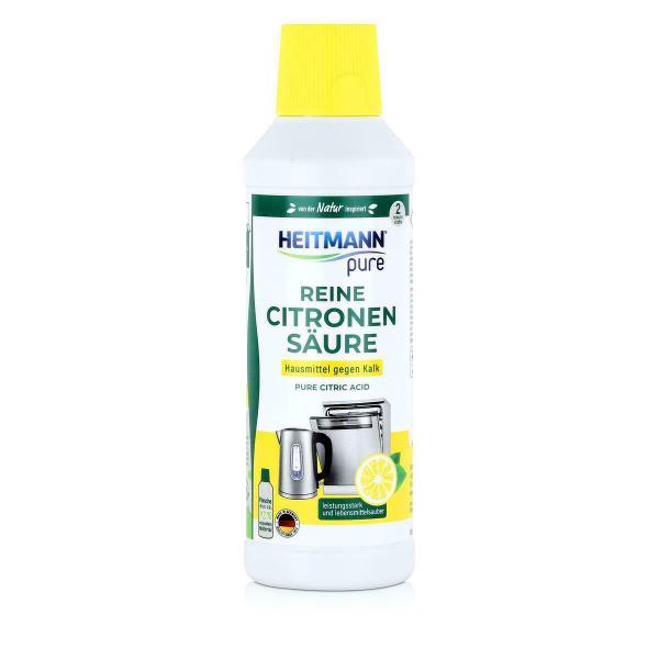 HEITMANN pure Citronensäure Bio-Entkalker, Reinigung für Küche, Bad & Camping 1 x 500 ml